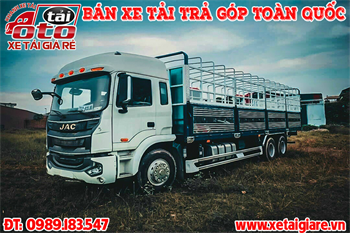 Xe Tải JAC A5 13T6 Thùng Mui Bạt | Xe Tải JAC A5 3 Chân 14 Tấn Thùng Dài 9m7